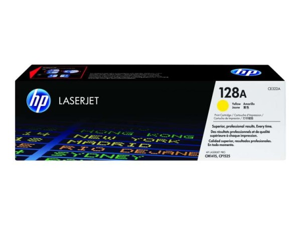 HP 128A Gelb LaserJet Tonerpatrone (CE322A) CE322A