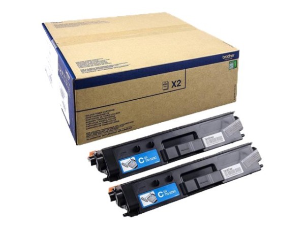 BROTHER BROTHER TN329C 2er Pack Cyan Tonerpatrone