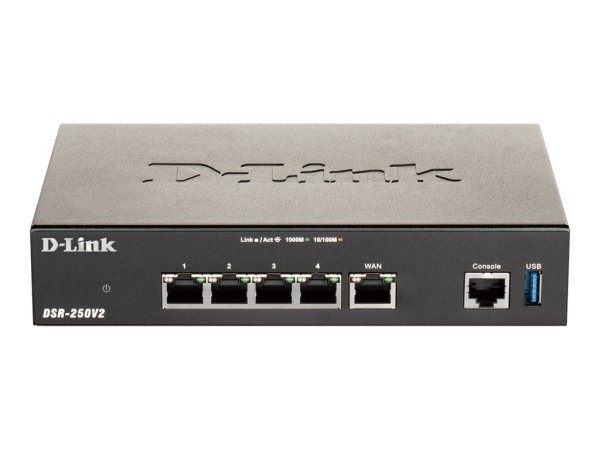 D-LINK DSR-250V2 - Router - 4-Port-Switch - GigE DSR-250V2/E