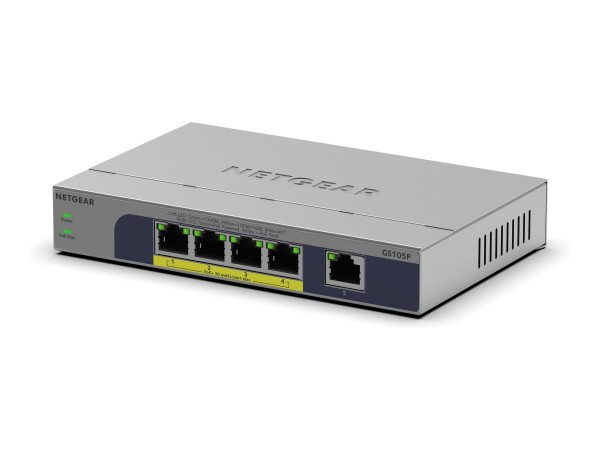 NETGEAR NETGEAR 5PT GB UNMANAGED SWITCH W/POE+ GS105P