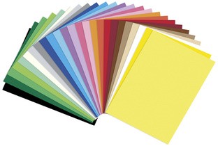 folia Tonpapier, DIN A4, 130 g/qm, 25 Farben sortiert