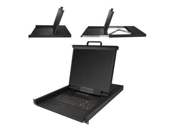 STARTECH.COM 1 HE 16 Port KVM Konsole für Server Racks - 48,26CM 19Zoll RKCONS1916K