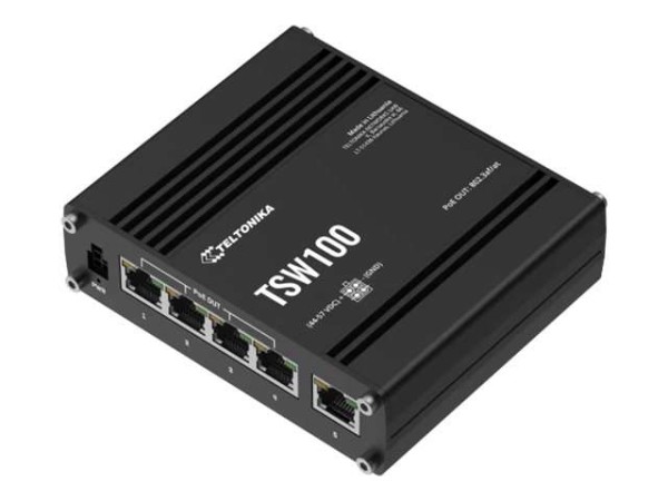 TELTONIKA NETWORKS TSW100 Industrial PoE+ Ethernet Switch (Nachfolger von T TSW100010000