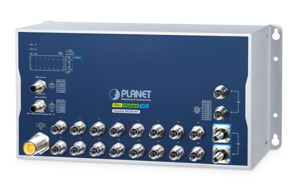 PLANET TECHNOLOGY PLANET TECHNOLOGY Industrial L3 16-Port M12 Managed
