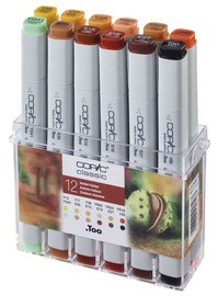 COPIC Marker classic, 12er Set Herbstfarben