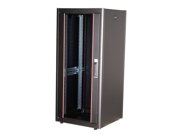EQUIP EQUIP Serverschrank 19"  26U 600x600mm Glastür   schwarz