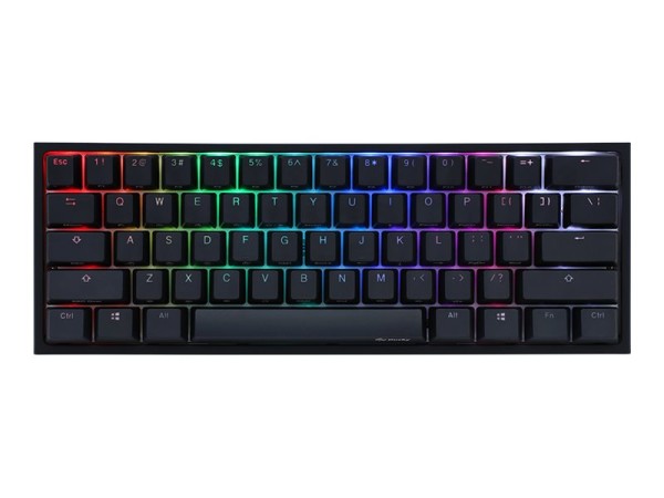 DUCKYCHANNEL DUCKYCHANNEL Ducky One 2 Pro Mini Gaming US-Layout, RGB, Gateron Yellow Switch, schwarz/weiß