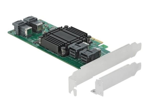 DELOCK DELOCK PCI Express x8 Karte zu 4 x intern SFF-8643 NVMe - Low Profile Formfaktor