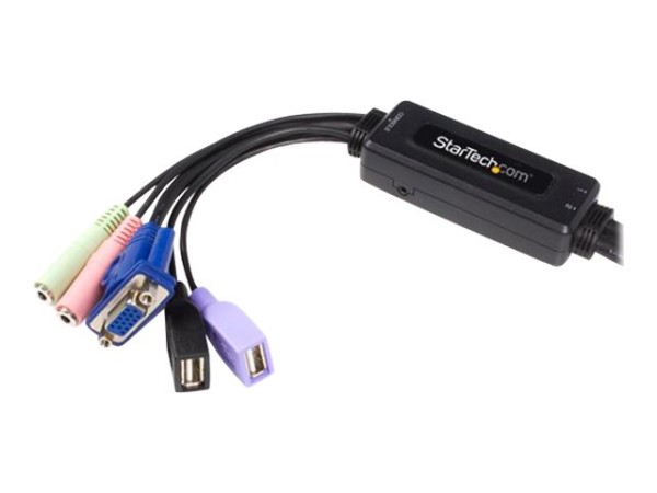 STARTECH.COM 2 Port VGA USB KVM Switch Kabel - Desktop Umschalter - 2048x15 SV215MICUSBA