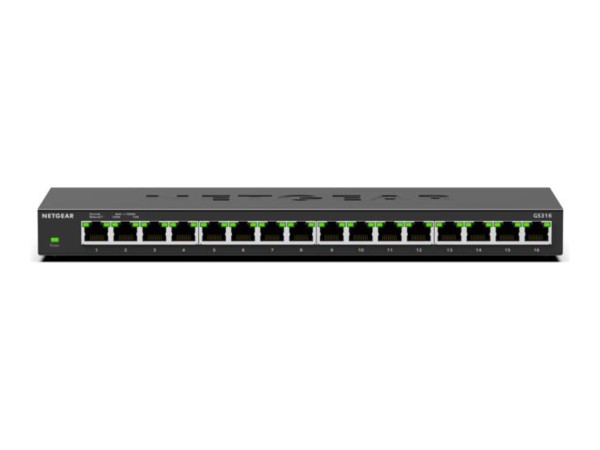 NETGEAR NETGEAR 16-Port Gigabit Ethernet Unmanaged Switch mit 1 dedizierten 10G/Multi-Gig Port