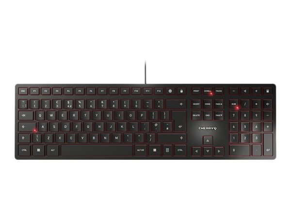 CHERRY CHERRY KC 6000 Slim Schwarz USB Englisches Layout