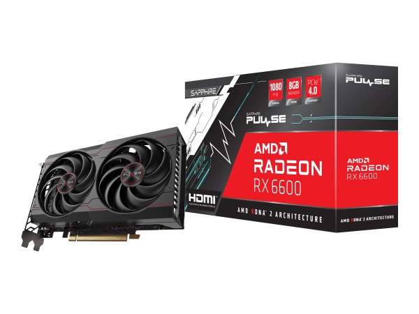 SAPPHIRE PULSE AMD RADEON RX 6600 GAMING 8GB 11310-01-20G