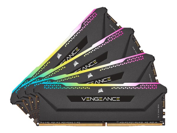 CORSAIR Vengeance PRO SL Schwarz 32GB Kit (4x8GB) CMH32GX4M4D3600C18