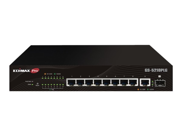 EDIMAX EDIMAX 10 Port Gigabit PoE+ Web Smart Managed Switch mit 100 Watt 10-Port Gigabit PoE+ Web Smart Swi