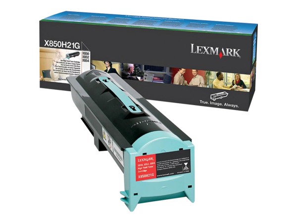 LEXMARK Schwarz Tonerpatrone X850H21G