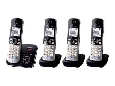 Panasonic KX-TG6824GB schwarz Quattro mit AB KX-TG6824GB