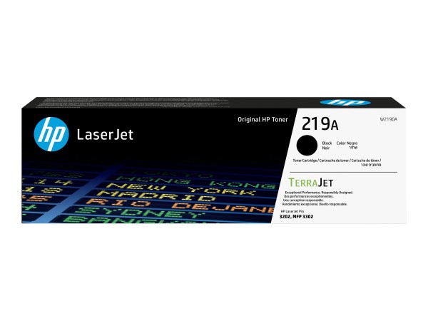 HP 219A Black Original LaserJet Toner Cartridge W2190A