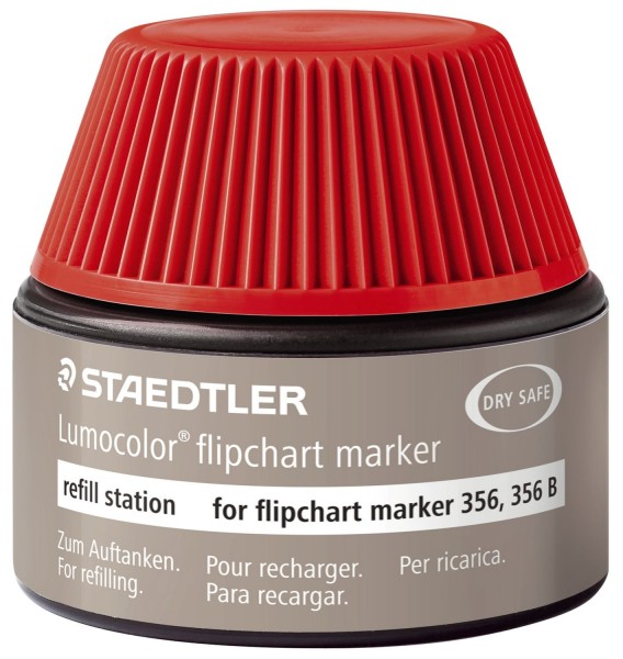 STAEDTLER Lumocolor Refill-Station 488 56, rot, 30 ml