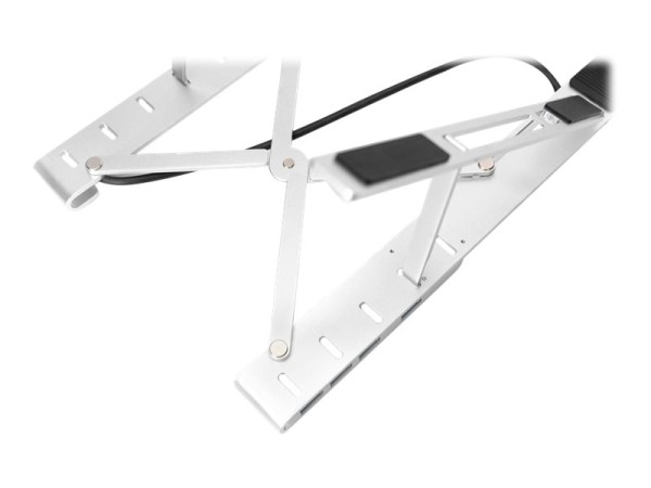 DIGITUS DIGITUS Variabler Notebook-Ständer integr. USB-C Hub,5-Port