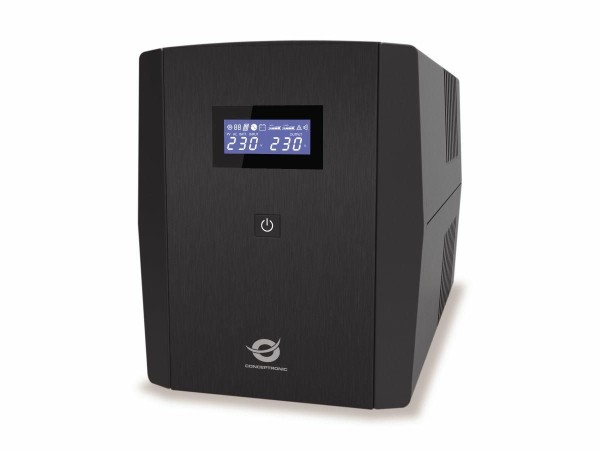 CONCEPTRONIC ZEUS USV 1500VA 900W Schuko UPS Start/LAN sw ZEUS08EM
