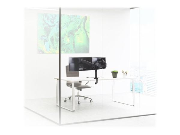 B-TECH B-TECH Tischhalterung mit zwei Armen BT7384/B (VESA 100x100)