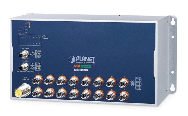 PLANET TECHNOLOGY PLANET TECHNOLOGY Industrial L3 16-Port M12 Managed PoE