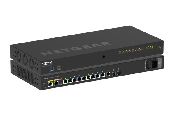 NETGEAR AV Line Managed Switch 8x 1G PoE+ 240W, 2x 1G und 2x SFP+ M4250-10G NET-GSM4212PX