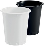 DURABLE Papierkorb BASIC, Kunststoff, 13 Liter, weiß