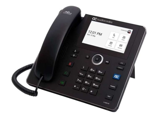 AUDIOCODES IP Phone TEAMS C455HD-DBW PoE GbE black TEAMS-C455HD-DBW