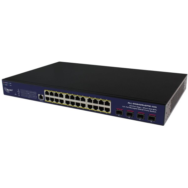 ALLNET Switch smart managed Layer2 28 Port ALL-SG8428V2FPM-10G