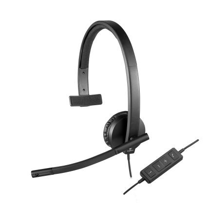 Logitech H570e - Kopfhörer - Kopfband - Büro/Callcenter - Schwarz - Binaural - Verkabelt