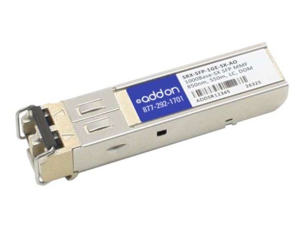 ADDON NETWORKS AddOn Juniper SRX-SFP-1GE-SX Compatible SFP Transceiver - SF SRX-SFP-1GE-SX-AO