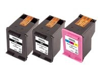 PEACH PEACH Multi Pack Plus 3er Pack Schwarz, Farbe (Cyan, Magenta, Gelb) Tintenpatrone