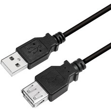 LogiLink USB 2.0 Verlängerungskabel, grau, 2,0 m