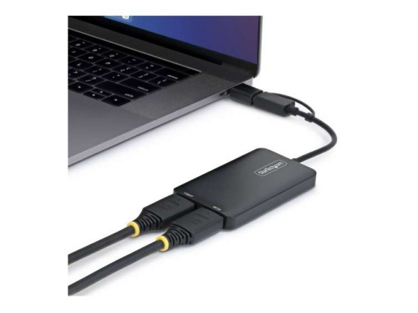 STARTECH.COM USB 3.0 Dual Monitor Adapter 1x 4K30 1x 1080p Win macOS USB-C 107B-USB-HDMI-2