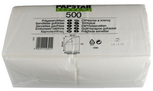 PAPSTAR Lunch-Servietten, 330 x 330 mm, 1-lagig, weiß