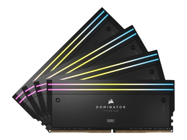 CORSAIR Dominator Titanium Schwarz 64GB Kit (4x16GB) CMP64GX5M4B6400C32