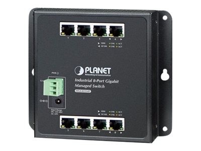 PLANET TECHNOLOGY PLANET TECHNOLOGY 8-Port Wall-mt Managed Switch