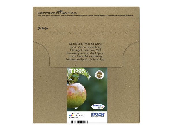 EPSON Multipack T129 EasyMail 4er Pack L Größe Schwarz, Gelb, Cyan, Magenta C13T12954511