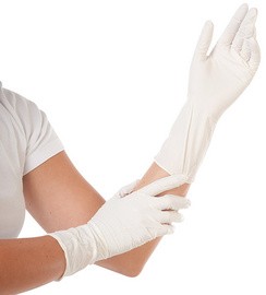 HYGOSTAR Nitril-Handschuh SAFE LONG, XL, blau, puderfrei
