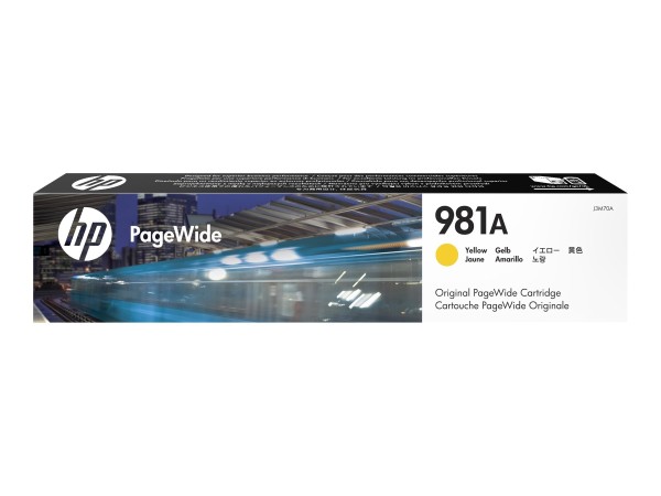 HP 981A Gelb PageWide Tintenpatrone J3M70A