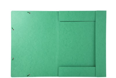 EXACOMPTA Eckspannermappe, DIN A3, Karton, grün