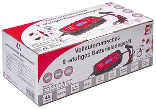IWH KFZ-Batterieladegerät 4A, 6/12V, vollautomatisch