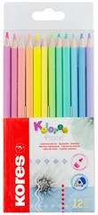 Kores Dreikant-Buntstifte "Kolores Pastel", 24er Kartonetui