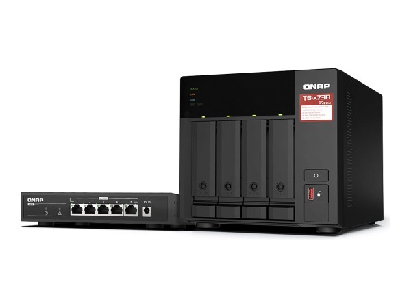 QNAP TS-473A-SW5T 4-bay NAS AMD Ryzen Embedded V1500B 4C/8T 2.2GHz 8GB DDR4 TS-473A-SW5T