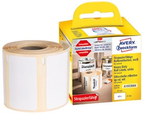 AVERY Zweckform Strapazierfähige Rollenetiketten, 25 x 54 mm