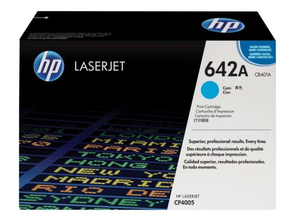 HP 642A Cyan LaserJet Tonerpatrone (CB401A) CB401A