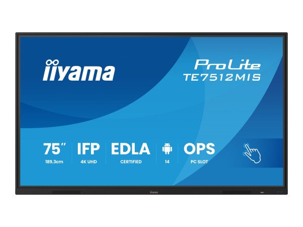 IIYAMA IIYAMA TE7512MIS-B4AG 190,5cm (75")