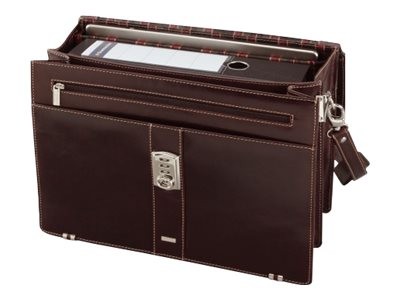 JÜSCHA Alassio Aktentasche "MONACO", Leder, dunkelbraun-antik 47022