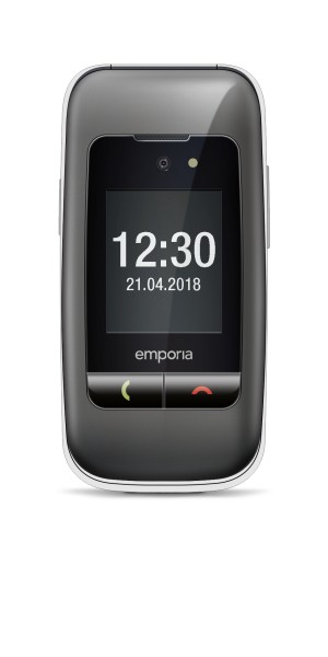 EMPORIA ONE (V200i), Großtastenklapphandy, grau IP54 V200I_001_SG